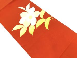 リサイクル　枝花模様織出し名古屋帯